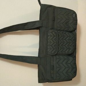 LUG Streetcar Bag w Padded Handles and Plastic Bottom appr 16 x 8"